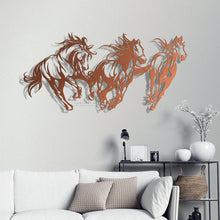 Load image into Gallery viewer, Horses Wall Art لوحة الخيول- Premium ( Metal ) ( HZN03 )
