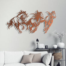 Load image into Gallery viewer, Horses Wall Art لوحة الخيول- Premium ( Metal ) ( HZN03 )