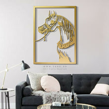 Load image into Gallery viewer, Horse Wall Art لوحة الخيل - Basic ( Wood & Acrylic ) ( HZN18 )