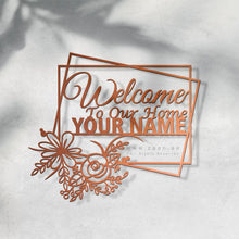 Load image into Gallery viewer, Customized Name plate لوحة اسم المنزل - Premium ( Metal )