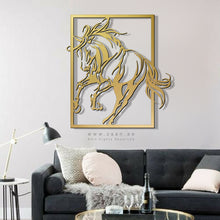 Load image into Gallery viewer, Horse Wall Art لوحة الخيل - Basic ( Wood & Acrylic ) ( HZN014 )