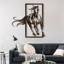Load image into Gallery viewer, Horse Wall Art لوحة الخيل - Basic ( Wood & Acrylic ) ( HZN22 )