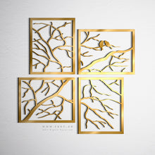 Load image into Gallery viewer, Tree Wall Art - Basic / Premium ( 4pc Set )