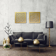 Load image into Gallery viewer, Allah + Mohammed Wall Art الله ومحمد - Metal ( 2pc Set ) ( HMKZN01 )