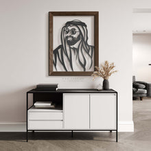 Load image into Gallery viewer, Sheikh Tahnoon bin Zayed الشيخ طحنون بن زايد آل نهيان - Premium ( Metal + Beech Wood ) ( VPSZN09 )
