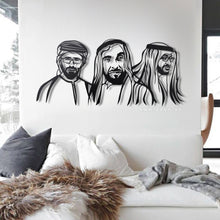 Load image into Gallery viewer, Sheikh Zayed, Sheikh Mohammed & Sheikh Khalid الشيخ زايد & الشيخ محمد & الشيخ خالد - Premium ( Metal )