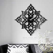 Load image into Gallery viewer, Diamond Islamic Pattern Wall Clock ساعة حائط