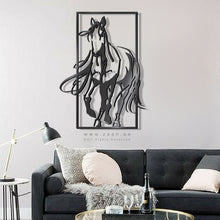 Load image into Gallery viewer, Horse Wall Art لوحة الخيل - Basic ( Wood & Acrylic ) ( HZN28 )