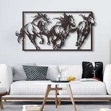 Load image into Gallery viewer, Horses Wall Art لوحة الخيول - Basic ( Wood & Acrylic ) ( HZN04 )