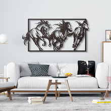 Load image into Gallery viewer, Horses Wall Art لوحة الخيول - Basic ( Wood & Acrylic ) ( HZN04 )