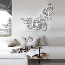 Load image into Gallery viewer, UAE Map wall art خريطة الإمارات ( Basic / Premium ) ( MPZN01 )