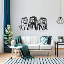 Load image into Gallery viewer, Sheikh Sultan, Sheikh Mohammed bin Zayed & Sheikh Mohammed bin Rashid الشيخ سلطان & الشيخ محمد بن زايد & الشيخ محمد بن راشد - Premium ( Metal )