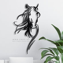 Load image into Gallery viewer, Horse Wall Art لوحة الخيل - Basic ( Wood & Acrylic ) ( HZN06 )