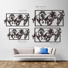 Load image into Gallery viewer, Horses Wall Art لوحة الخيول - Basic ( Wood & Acrylic ) ( HZN04 )