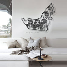 Load image into Gallery viewer, UAE Map wall art خريطة الإمارات ( Basic / Premium ) ( MPZN01 )