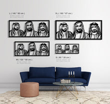 Load image into Gallery viewer, Sheikh Zayed, Sheikh Khalifa & Sheikh Mohammed الشيخ زايد & الشيخ خليفة & الشيخ محمد - Basic ( Wood & Acrylic )