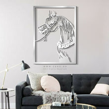 Load image into Gallery viewer, Horse Wall Art لوحة الخيل - Basic ( Wood &amp; Acrylic ) ( HZN05 )
