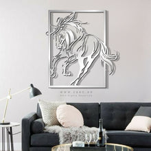 Load image into Gallery viewer, Horse Wall Art لوحة الخيل - Basic ( Wood & Acrylic ) ( HZN014 )