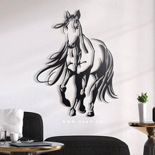 Load image into Gallery viewer, Horse Wall Art لوحة الخيل - Premium ( Metal ) ( HZN27 )