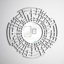 Load image into Gallery viewer, Rounded Wall Mirror مرآة حائط ( MRZN12 )