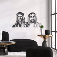 Load image into Gallery viewer, Sheikh Rashid & Sheikh Zayed الشيخ زايد & الشيخ راشد - Premium ( Metal )