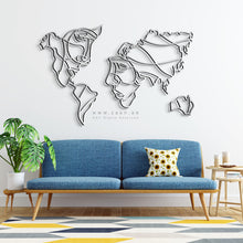 Load image into Gallery viewer, World Map Wall Art - Basic / Premium ( MPZN02 )