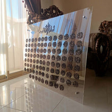 Load image into Gallery viewer, 99 Names of Allah أسماء الله الحسنى - Basic ( Acrylic / Wood ) ( ASTZN07 )

