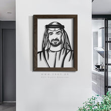 Load image into Gallery viewer, ( VIP ) Sheikh Mohammed bin Zayed الشيخ محمد بن زايد - Premium ( Metal + Beech Wood ) ( VPSZN02 )