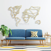 Load image into Gallery viewer, World Map Wall Art - Premium ( MPZN02 )