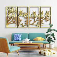 Load image into Gallery viewer, Tree Wall Art - Basic / Premium ( 4pc Set ) ( TRZN02 )