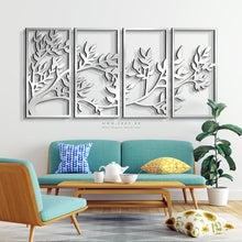 Load image into Gallery viewer, Tree Wall Art - Basic / Premium ( 4pc Set ) ( TRZN02 )