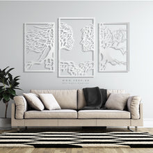 Load image into Gallery viewer, Love Tree Wall Art - Premium ( 3pc Set ) ( TRZN05 )