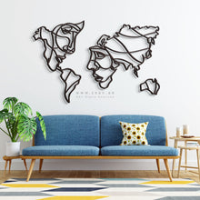 Load image into Gallery viewer, World Map Wall Art - Basic / Premium ( MPZN02 )