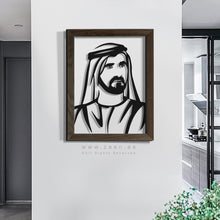 Load image into Gallery viewer, ( VIP ) Sheikh Mohammed bin Rashid الشيخ محمد بن راشد - Premium ( Metal + Beech Wood ) ( VPSZN03 )