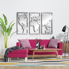 Load image into Gallery viewer, World Map Wall Art - Basic / Premium ( 3pc Set ) ( MPZN03 )