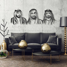 Load image into Gallery viewer, Sheikh Zayed, Sheikh Khalifa & Sheikh Mohammed الشيخ زايد & الشيخ خليفة & الشيخ محمد - Premium ( Metal ) -SH-ZMK