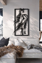 Load image into Gallery viewer, Horse Wall Art لوحة الخيل - Premium ( Metal ) ( HZN011 )
