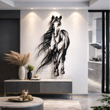 Load image into Gallery viewer, Horse Wall Art لوحة الخيل - Premium ( Metal ) ( HZN011 )
