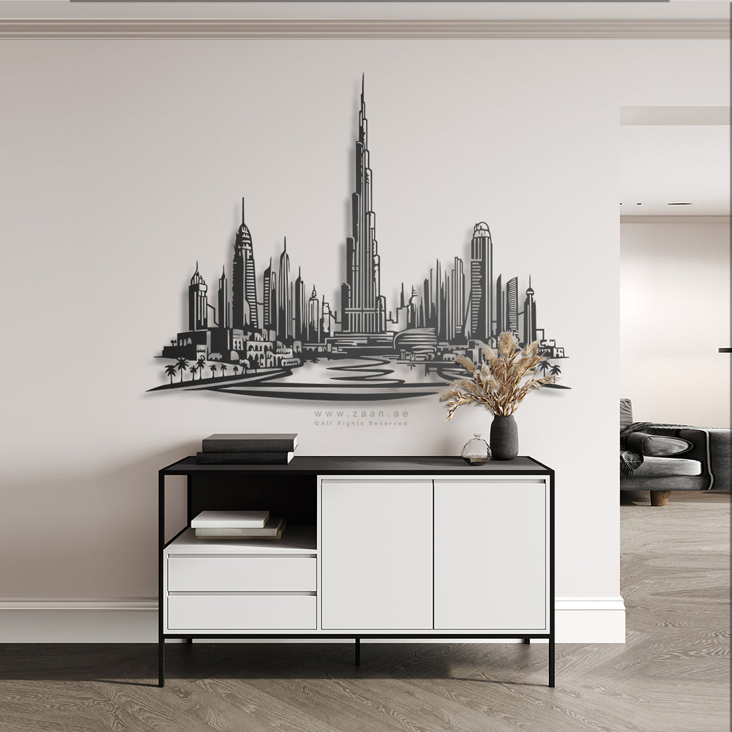 Dubai Panoramic Skyline Wall Art