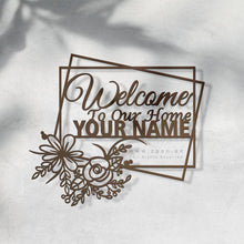 Load image into Gallery viewer, Customized Name plate  لوحة اسم المنزل - Premium ( Metal )
