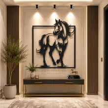 Load image into Gallery viewer, Horse Wall Art لوحة الخيل - Premium ( Metal ) ( HZN041 )
