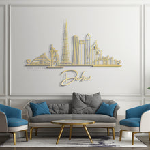 Load image into Gallery viewer, Dubai Panoramic Skyline Wall Art

