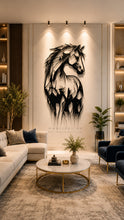 Load image into Gallery viewer, Horse Wall Art لوحة الخيل - Premium ( Metal ) ( HZN45 )
