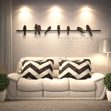 Load image into Gallery viewer, Birds Line Wall Art - Premium
