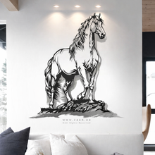 Load image into Gallery viewer, Horse Wall Art لوحة الخيل - Premium ( Metal ) ( HZN45 )
