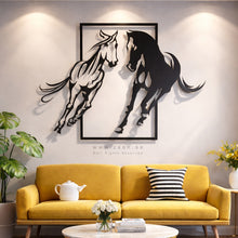 Load image into Gallery viewer, Horses Wall Art لوحة الخيول - ( HZN09 )
