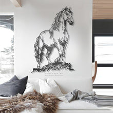 Load image into Gallery viewer, Horse Wall Art لوحة الخيل - Premium ( Metal ) ( HZN45 )
