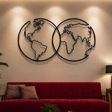Load image into Gallery viewer, World Map Wall Art - Premium ( MPZN08 )
