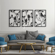 Load image into Gallery viewer, Birds Wall Art - Basic / Premium ( 3pc Set ) ( BRZN01 )
