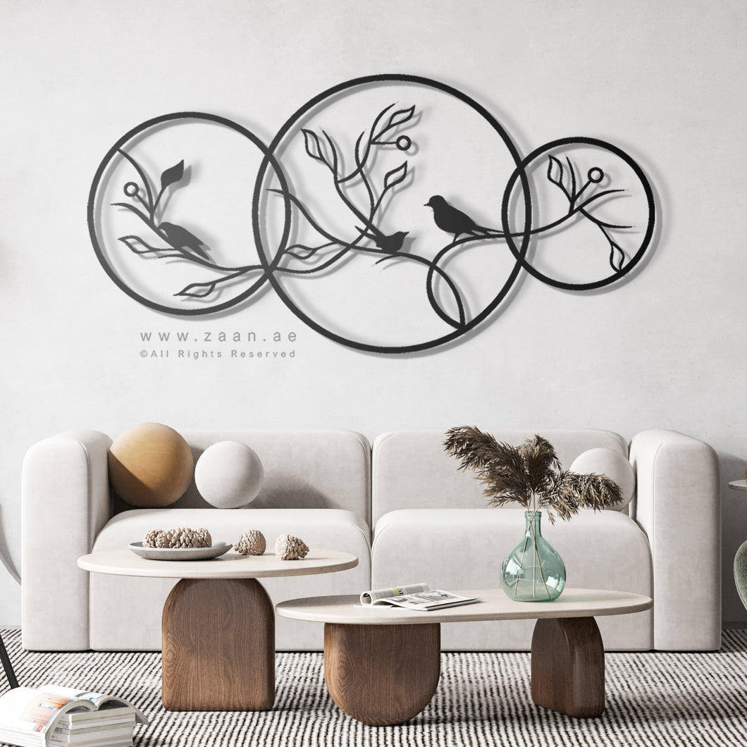 Rounded Metal Wall Art - Premium ( RWZN01 )